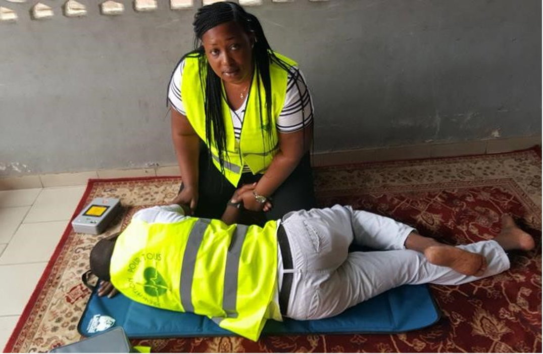 Démonstration des gestes de premier secours