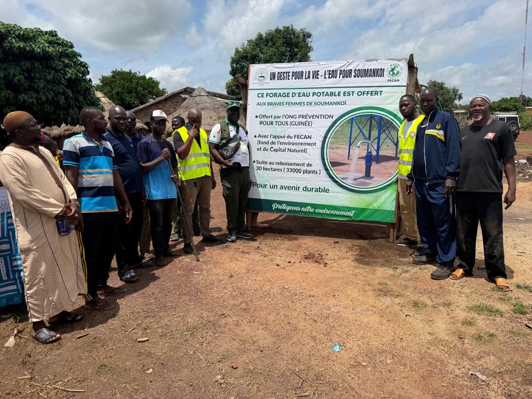 Forage d'eau potable offert aux femmes de Soumankoï