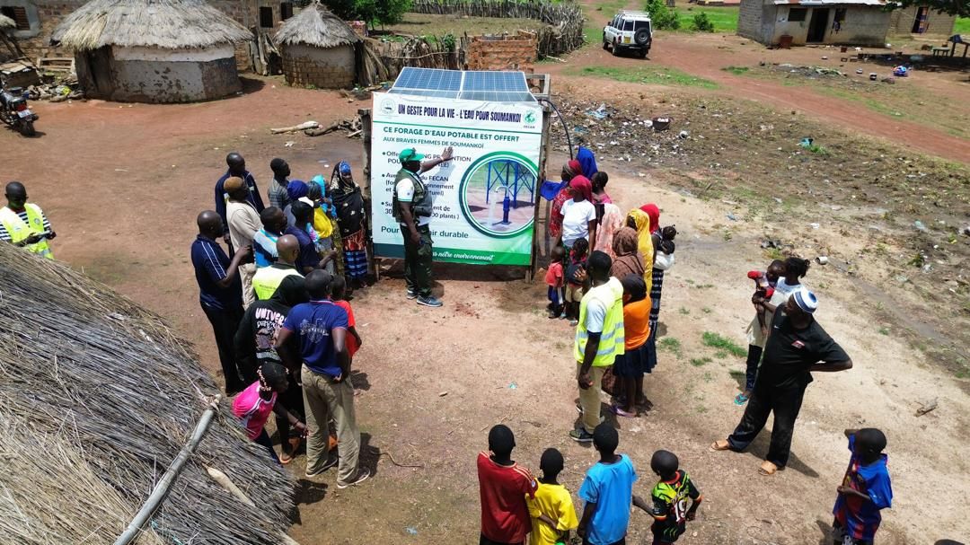 Inauguration du forage avec la communauté de Soumankoï